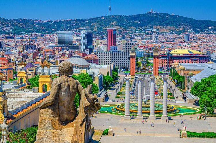 Vue panoramique Barcelone
